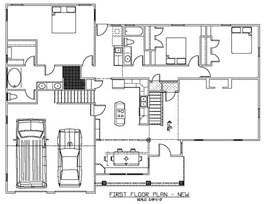 Proposed 1st floor plan